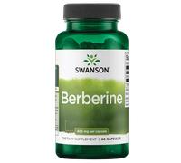 Swanson Suplemento de Berberina 400 mg – 60/120/180 cápsulas – Colesterol