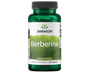 Swanson, Berberina, 400mg, Berberis Aristata, 60 Cápsulas, Probado en Laboratorio, Sin Soja, Sin Gluten, No GMO