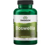Swanson, Boswellia, 400mg, Resina de Incienso, Boswellia serrata, 100 Cápsulas, Probado en Laboratorio, Sin Soja, Sin Gluten, No GMO