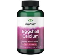 Swanson - Calcio de cáscara de huevo con vitamina D-3, 120 cápsulas