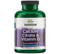 Swanson - Citrato de Calcio + Vitamina D-3, 250 tabletas