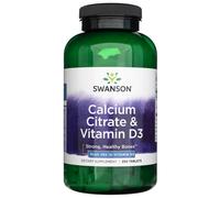 Swanson Citrato de calcio y vitamina D3 - 250 Tabletas