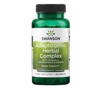 Swanson Complejo die Hierbas Adaptógeno con Rhodiola, Ashwagandha y Ginseng - Suplemento para Reducir Estrés y Aumentar Energía - 60 Cápsulas