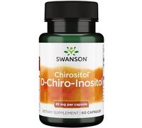 Swanson, D-Chiro-Inositol, 85mg, 60 Cápsulas, Probado en Laboratorio, Sin Soja, Sin Gluten, No GMO