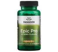 Swanson, Epic Pro 30 Billion, 25 Buenas Cepas Bacterianas con 30 Billones de Cultivos Bacterianos, 30 Cápsulas, Testado en Laboratorio, Sin Soja, Sin Gluten, Sin OGM