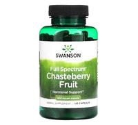 Swanson - Full Spectrum Chasteberry Fruit 400mg | Fruto del Sauzgatillo 400 mg | Apoya el equilibrio hormonal y el bienestar en mujeres - 120 cápsulas