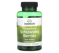 Swanson - Full Spectrum® SCHIZANDRA BERRIES - 525MG | Extracto de Bayas de Schisandra | Suplemento de espectro completo para bienestar y vitalidad - 90 cápsulas