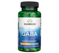 Swanson GABA 500 mg - 100 Cápsulas