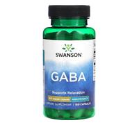 Swanson - GABA 500 mg | Calmante natural para la reducción del estrés, Ácido Gamma Aminobutírico - 100 cápsulas