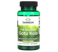 Swanson Gotu Kola de Espectro Completo 435mg - Suplemento Natural para Mejorar la Memoria y la Circulación sanguínea - 60 Cápsulas