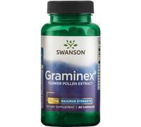 Swanson, Graminex Flower Pollen Extract (Extracto de Polen de Flores), 500mg, de Centeno, 60 Cápsulas, Alta Dosis, Probado en Laboratorio, Sin Soja, Sin Gluten, No GMO
