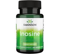 Swanson, Inosine, 500mg, 60 Cápsulas veganas, Alta Dosis, Probadas en Laboratorio, Vegetarianas, Sin Soja, Sin Gluten, No GMO