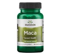 Swanson - MACA 500 MG | Apoyo a la vitalidad y equilibrio hormonal, propiedades antioxidantes - 500mg por cápsula, 60 cápsulas