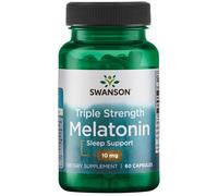 Swanson - Melatonina de triple potencia, 10 mg - 60 cápsulas