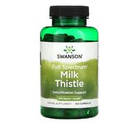 Swanson - MILK THISTLE | Cardo Mariano Full Spectrum | Apoya la Función Hepática y la Desintoxicación - 100 Cápsulas