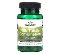 Swanson Milk Thistle Liver Support Natural Detoxification Aid with Milk Thistle Extract 60 Capsules