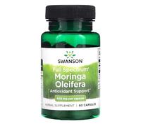 Swanson - MORINGA OLEIFERA 400 mg | Full Spectrum Moringa Oleifera | Apoyo antioxidante natural y reducción del estrés - 60 cápsulas
