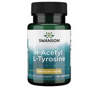 Swanson N-Acetyl L-Tyrosine 350mg 60 Cápsulas Suplemento Alimenticio