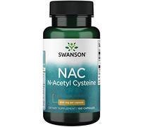 Swanson, NAC N-Acetil-Cisteína, 600mg, Depot, 1 Cápsula cada 3 Días, 100 Cápsulas, Dosis Alta, Testado en Laboratorio, Sin Soja, Sin Gluten, No GMO