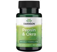 Swanson, Pepsin & Okra, 90 cápsulas - envío rápido