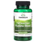 Swanson Raíz de Kudzu de Espectro Completo 500mg - Suplemento Natural para Desintoxicación y Salud del Hígado - 60 Cápsulas
