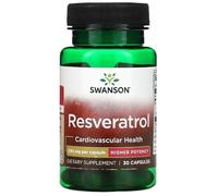 Swanson Resveratrol 250mg - Potente Antioxidante y Apoyo para la Salud Cardiovascular - 30 Cápsulas de Alta Potencia