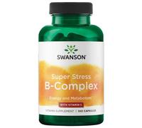 SWANSON, Super Stress B-Complex con vitamina C 100 cápsulas