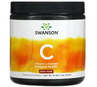 Swanson - VITAMIN C POWDER 100% PURE | 100% Puro Polvo de Vitamina C | Apoyo al Sistema Inmunológico | Protección Antioxidante - 454 g