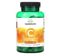Swanson - VITAMIN C WITH ROSE HIPS 1000 MG | Vitamina C con Rosa Mosqueta | Apoyo al Sistema Inmunológico y Antioxidación - 90 Cápsulas
