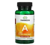 Swanson Vitamina A, 10 000 UI, 250 cápsulas blandas, apoyo para la salud ocular y el sistema inmunológico