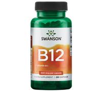 Swanson Vitamina B12 500 mcg, 250 cápsulas