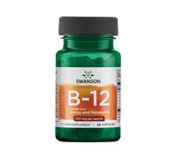 Swanson Vitamina B12 Cianocobalamina 500 mcg - 30 Cápsulas