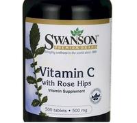 Swanson Vitamina C con Escaramujo - Suplemento Antioxidante para Refuerzo Inmunológico y Salud General - 500 tabs