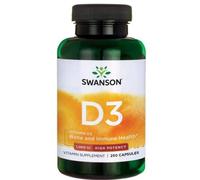 Swanson Vitamina D3 1000 IU / 25 mcg 250 Softgels Suplemento Alimenticio