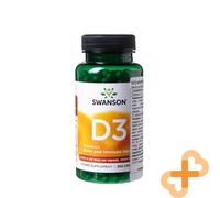 Swanson Vitamina D3 1000IU 250 Cápsulas Suplemento Salud Ósea E Inmune