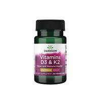 Swanson Vitamins D3 & K2 (60 Cápsula)