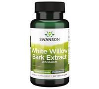 Swanson, White Willow Bark Extract (Extracto de Corteza de Sauce Blanco), 500mg, 60 Cápsulas veganas, Alta Dosis, Probadas en Laboratorio, Vegetarianas, Sin Soja, Sin Gluten, no GMO
