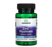 Swanson Zinc Picolinate 22 mg - 60 cápsulas, forma preferida, apoyo para la salud y el sistema inmunológico