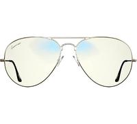 Swanwick Gold Relax Swannies - Gafas de bloqueo de luz azul, lentes ámbar nocturnas, almohadillas ajustables para la nariz y bisagras de resorte, Focus Black Regular