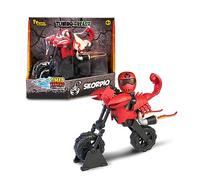 Swap Riders - Moto SKORPIO, Moto de Carreras de Juguete con Forma de de escorpión, 1 Figura Exclusiva Rider incluida, +10 Piezas Intercambiables, niños y niñas +4 años, Famosa, (WAP02200)