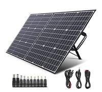 SWAREY Panel Solar 100W, Placa Solar Monocristalino con Tipo-C PD 60W, Adaptadores MC-4 Anderson DC5521, 10-en-1 Conectores DC para Generadores Laptop TeléfonoTableta