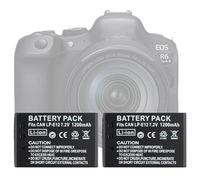 Swark 1200mAh 2×Kamera Ersatzakku LP-E12 für Canon EOS M50 Mark II, M50, EOS M, M2, M10, M100, M200, Rebel SL1, 100D, Kiss X7 and PowerShot SX70 HS Camera Kameraakku Zusatzakku【zwei Batterien】