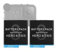 Swark 1220 mAh 2 baterías de repuesto para cámara AHDBT-801 para Hero 8, Hero 7 Black, Hero 6 Black, Hero 5 2018 batería adicional 【Dos pilas】