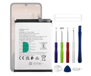 Swark Batería de repuesto CN550 de 5050 mAh, compatible con Nokia C31 G22 con juego de herramientas de reparación actualizado