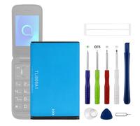 Swark Batería de repuesto TLi009AA de 950 mAh compatible con Alcatel 2053D 2038X 3025X 3026X 3026D batería de repuesto con juego de herramientas de reparación actualizado