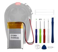 Swark CP-SN5H - Batería de repuesto (650 mAh, compatible con auriculares Bluetooth Sena SMH5, SMH5-FM, con juego de herramientas de reparación actualizado)
