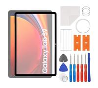 swark Juego de reparación de cristal frontal de pantalla de 11 pulgadas, compatible con Samsung Galaxy Tab S9 SM-X710, SM-X716B con OCA (no pantalla LCD ni digitalizador táctil), incluye juego de