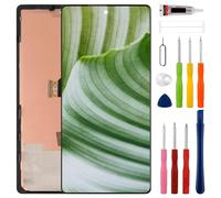 swark [Soporte de huella dactilar] [Con soporte] Nueva pantalla LCD OLED para Pixel 6a GX7AS, GB62Z, G1AZG, GB17L pantalla LCD de repuesto con kit de herramientas de reparación actualizado