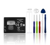 SwarKing Batería de repuesto CAB22B0000C1 CAB0400000C1 compatible con Al-Catel One Touch 665, OT-665, OT-665x, OT-2010, OT-2010D, OT-2010G, Al-Catel Sesame II, Al-Catel OneTouch 2012 con herramientas