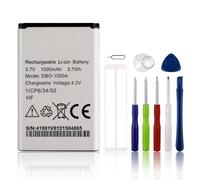 SwarKing - Batería de repuesto compatible con Doro 1370 1372 2404 5860 6040 6060 6820 6880 7000H 7439 DBO-1000A con kit de herramientas